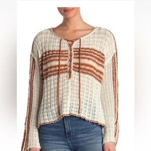 COPY - Free People Marina Bay Lace-Up Sweater